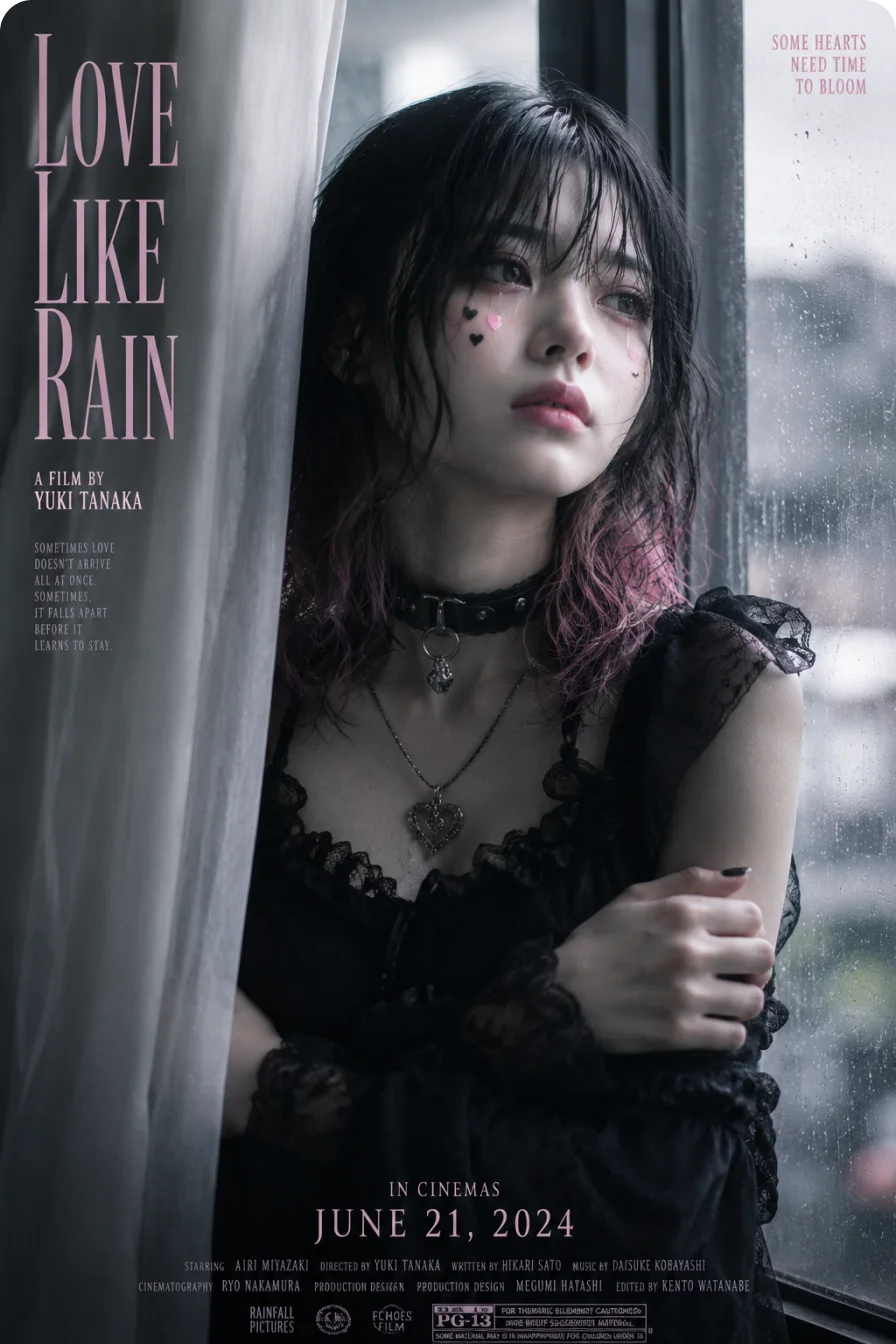 雨窗哥特电影海报案例图